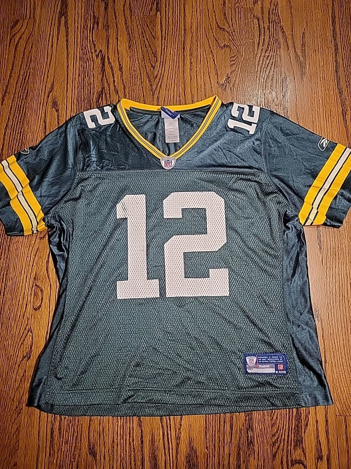 Футболка Reebok Aaron Rodgers Bay Packers NFL NO12 женская размер XL женская - Изображение 2 из 4