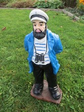 Seemann mit Fernglas 50cm Garten Deko Figur Maritim Dekoration Skulptur