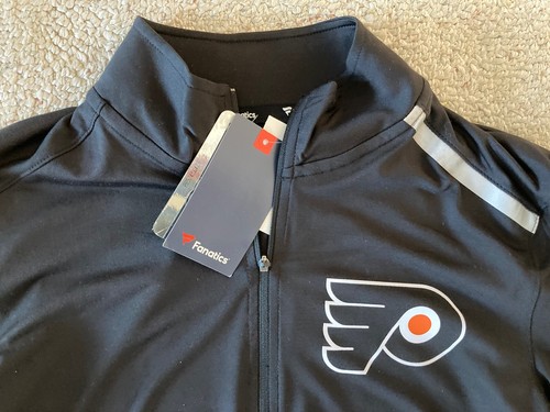 Philadelphia Flyers NHL Authentic Pro Fanatics Men's 1/4 Zip Pullover NWT - Picture 2 of 6