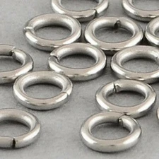 8mm Silver Stainless Steel Closed Jump Rings Finding Connector Jewelry Making