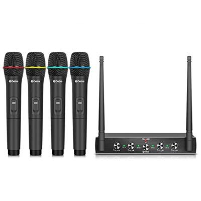 Debra Audio Pro UHF 4-Kanal kabelloses Mikrofonsystem mit kabellosem Handheld