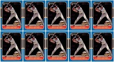 (10) 1987 Donruss Highlights #47 Kevin Seitzer Kansas City Royals Card Lot