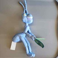 Disney Store Bug's Life SOFT BLUE FLIK ANT 15" Plush Wet N Fun Water Bug