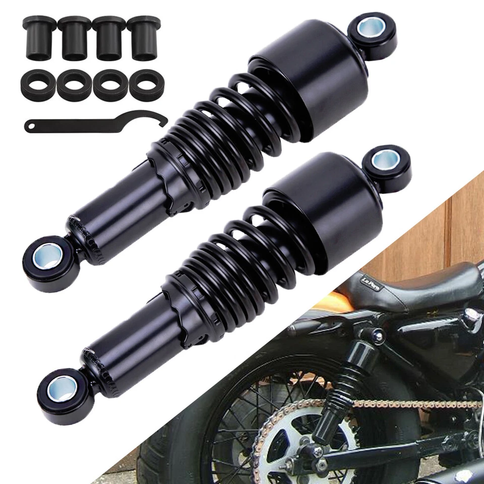 Amortiguadores traseros de 10,5" para Harley Dyna Touring Electra Glide Road King EE. UU. Foto 4 de 4