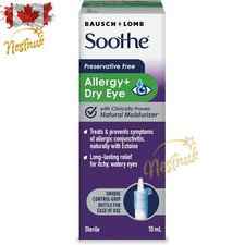 Soothe Preservative-Free Allergy  Dry Eye Drops 10ml  Relief for Sensitive Eye