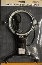 NEW Mighty Bright Lighted hands-free magnifier:1.5X magnification/4” #66510