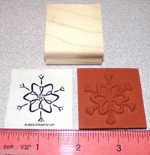 Snowflake Rubber Stamp Single Holiday Christmas Stampin Up Little Layers II