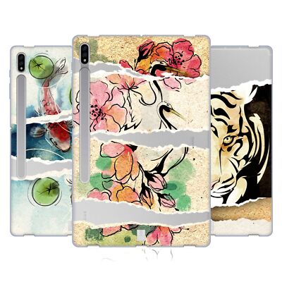 HEAD CASE DESIGNS RIPPED PAPER ART SOFT GEL CASE FOR SAMSUNG TABLETS 1
