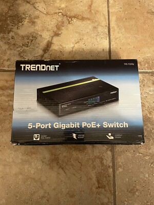Trendnet TPE-TG50g 5-Port Gigabit Network Switch PoE+ (With Power Cord)