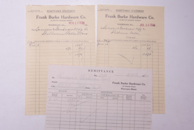 1930 Lamson Goodnow Frank Burke Hardware Co Waukegan IL Ephemera L866C