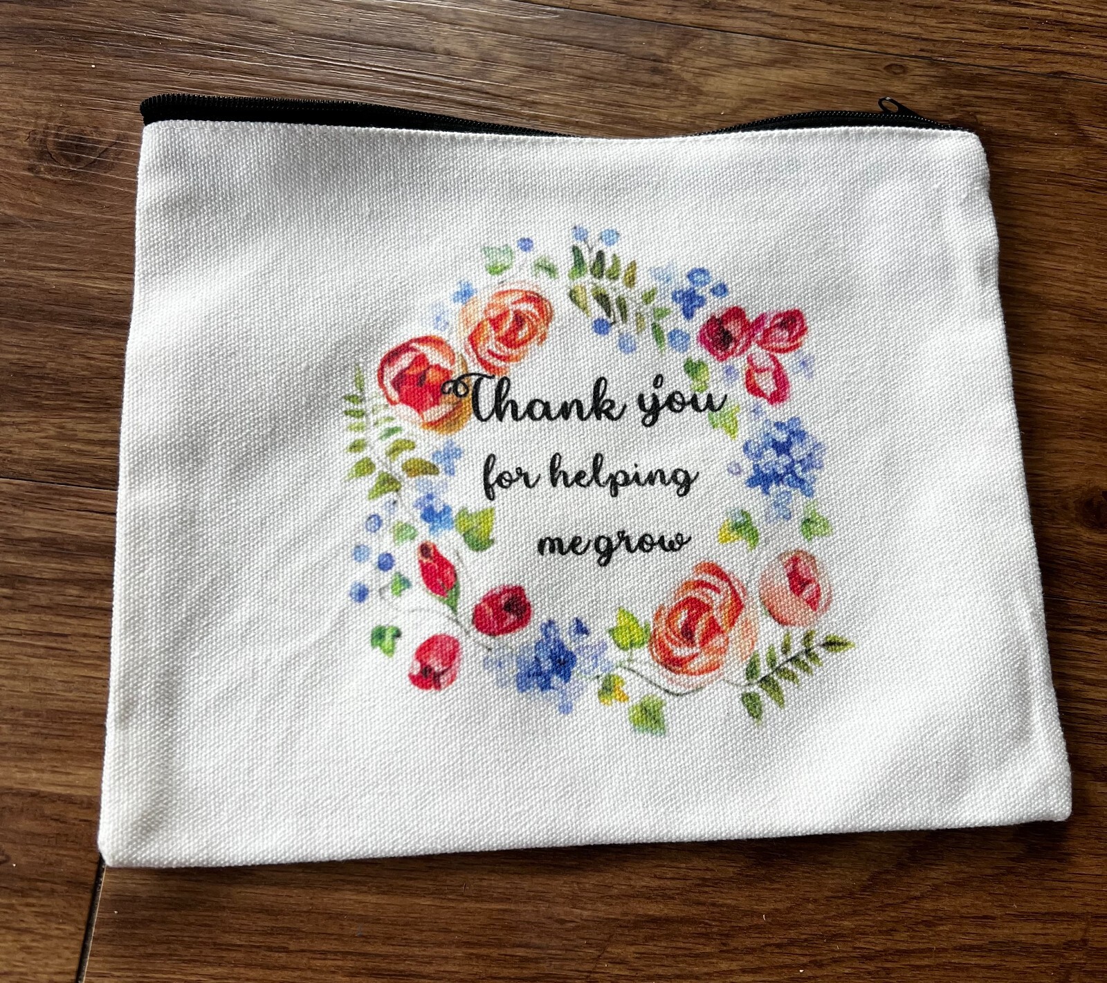Makeup Bag Cosmetic Pouch Fabric Gift for Her Thank You Present-image