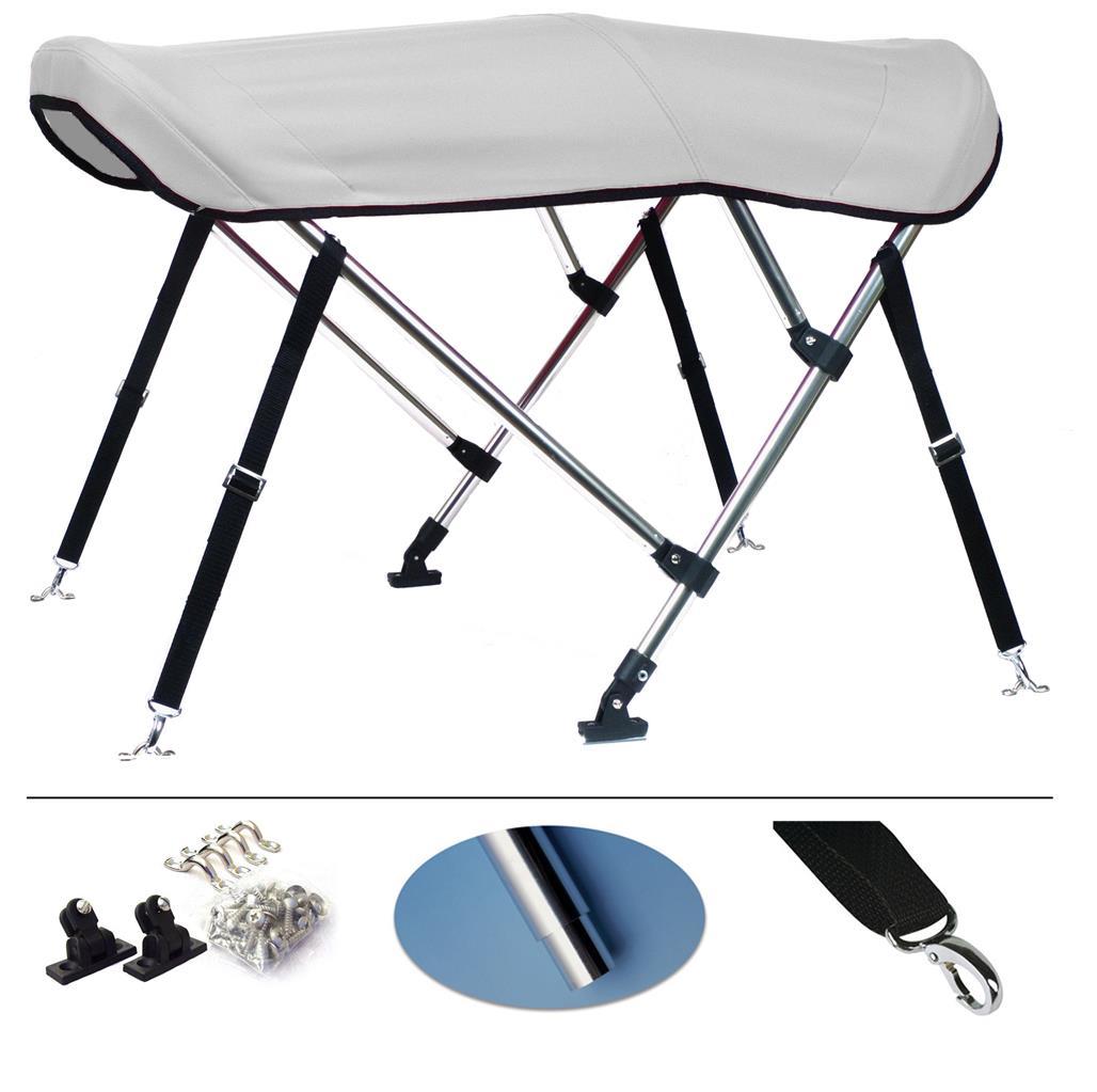 3 Tops with  McCook/英Treasure Isle 3 Bow Bimini Top Replacement Canvas Cover with Zip Cover w/o