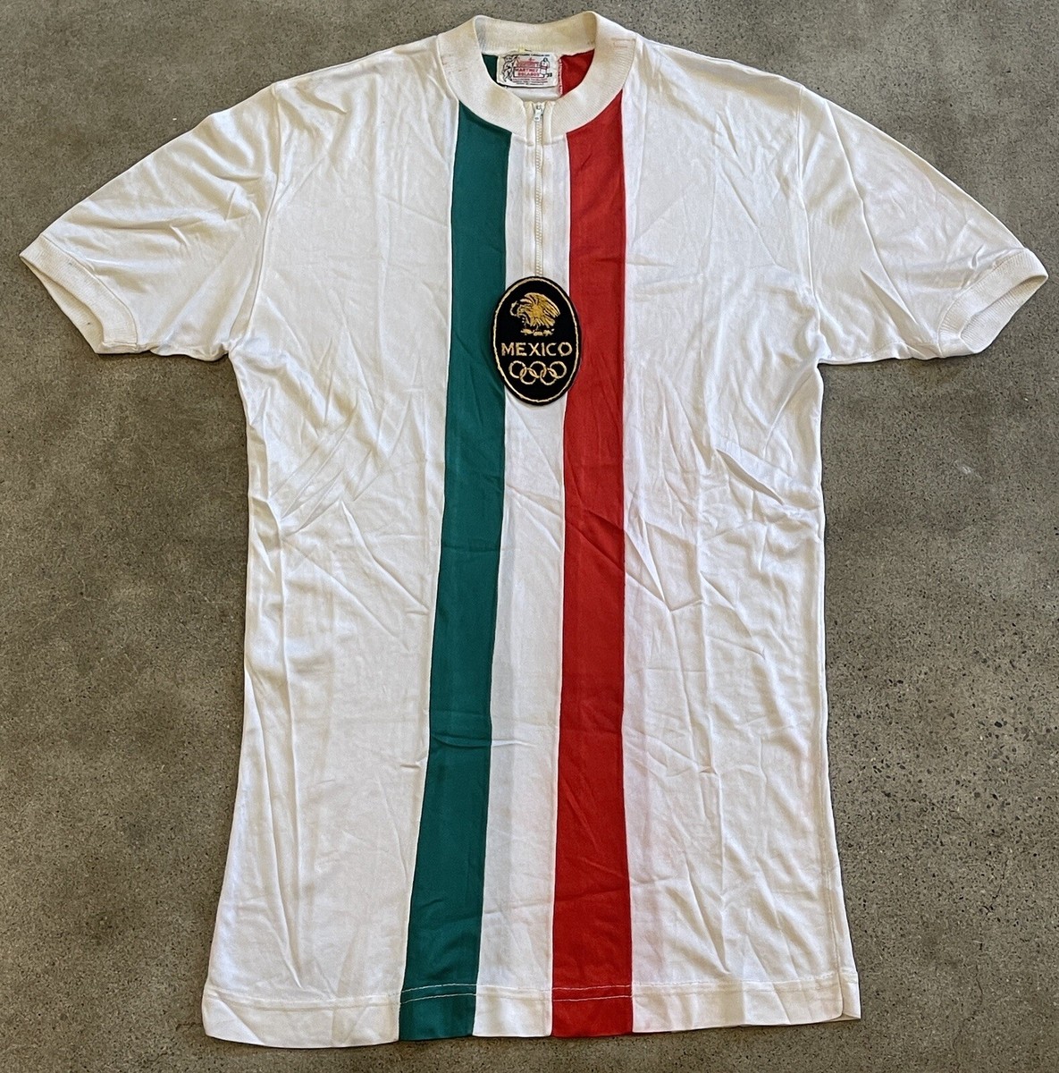 VTG 1972 Original Mexico Olympics Cycling Jersey Knit Kit 4