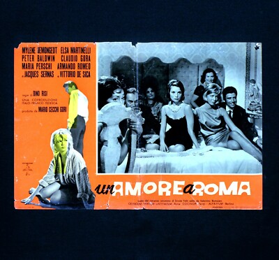 AMORE A ROMA fotobusta poster Elsa Martinelli Mylène Demongeot Dino Risi AQ7