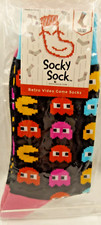 NIP Socky Sock Retro Video Game Socks "Pac-Man" One Size Ghosts PacMan