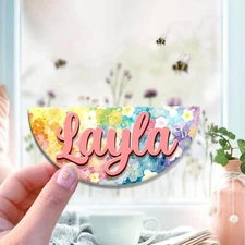 Personalized Name Plate Compatible with Owala Water Bottle 24/32/40 oz, Custom