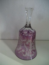 Echt Bleikristall - handgeschliffene,farbige Decoglocke /Römer,14,5cm/Sammler 
