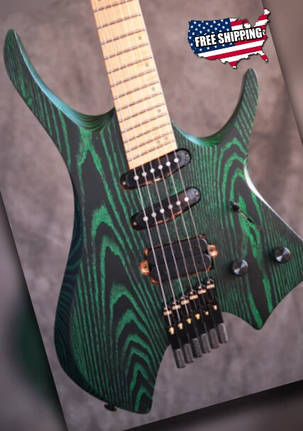 Fanned fret headless deals guitar