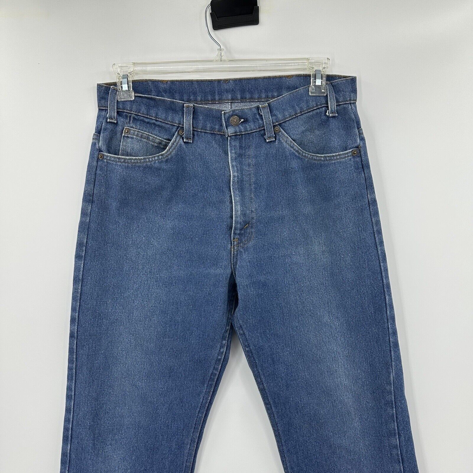 Men's Vintage  80s Levis 509-0217 Jeans Orange Ta… - image 4