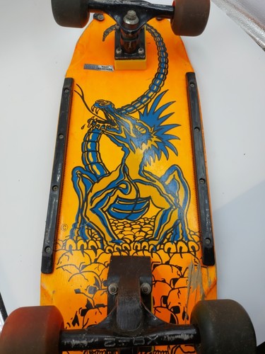 Vintage 1980’s Nash Red Line Executioner Skateboard Dragon Design XR-2 Yellow - Bild 14 von 21
