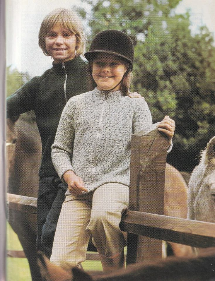 Patons #185 Machine Knits 4~Patterns For The Whole Family~Waistcoats/Sweaters - Image 4 of 4