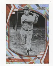 2022 PANINI ABSOLUTE BASEBALL LAVA JIMMIE FOXX BOSTON RED SOX #4