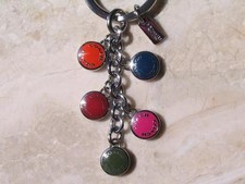 Coach Keychain Key Fob Enamel Multi Mix Sold Out in Stores..NWT