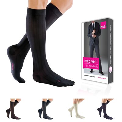 mediven for Men Classic, 30-40 mmHg � Calf High Compression Stockings, Closed