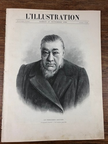 4x L'ILLUSTRATION 1900 Gravures & Photos PRESIDENT KRUGER Boers Transvaal - Imagen 5 de 18