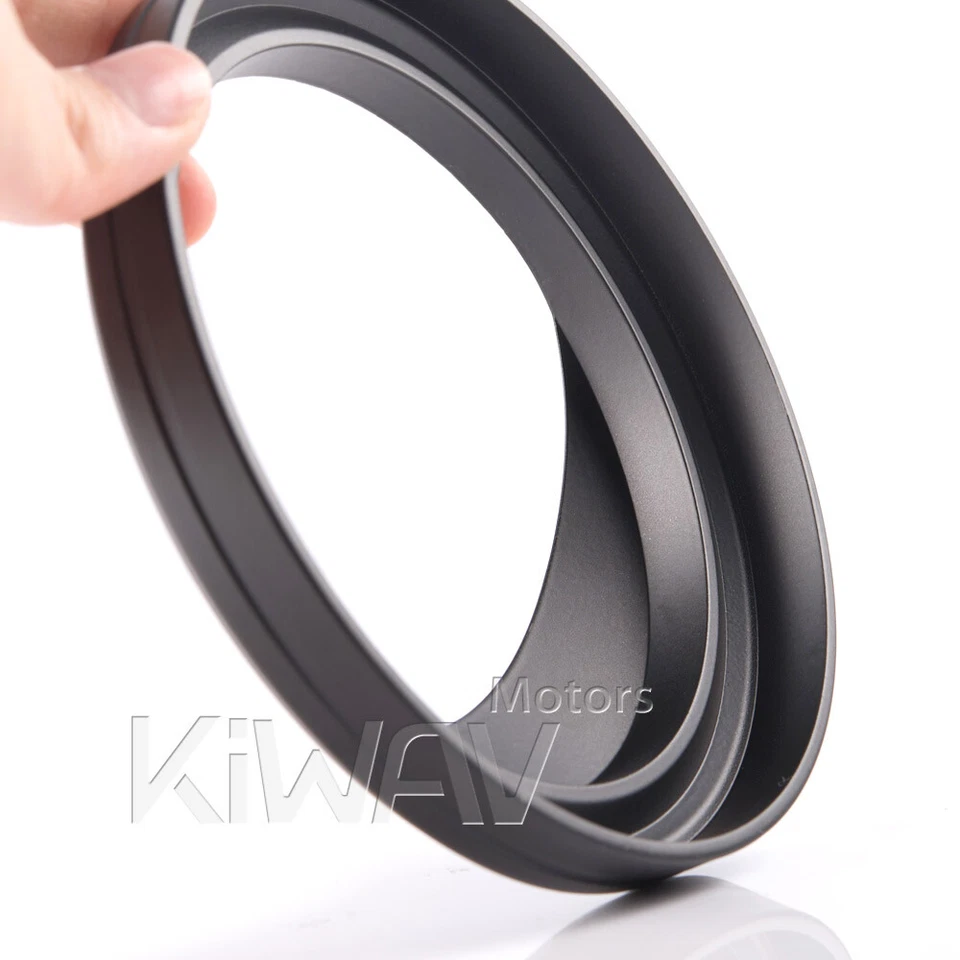 Cubierta de calibre de odómetro VAWiK negra de 5" para Harley '99-'06 Springer Softail FXSTS Foto 4 de 4