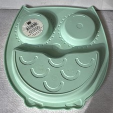 2 X Your Zone Plastic Owl Shape Divided Tray 9.5  X 10  