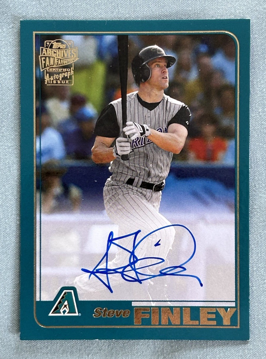 2020 Topps Archives Steve Finley Fan Favorites Autograph Auto #FFA-SF