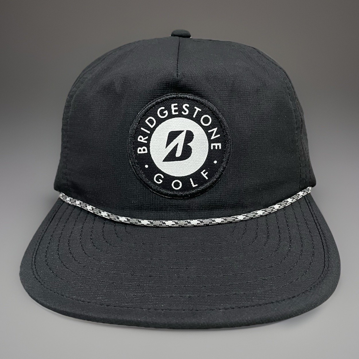 Hat Black Performance Rope Snapback Cap Unstructured Mens Re