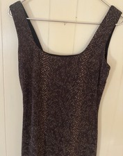 Betsy  Adam Sleeveless Gown Size 12  Long Formal Dress Sparkle Prom Vintage