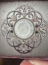 Large Signed Vintage 3.8 Carat Domed Moonstone 925 Silver Ring sz 10