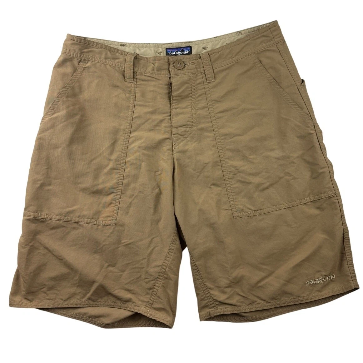 Patagonia Wavefarer Quick Dry Stand Up Shorts Ash Tan Men's 32