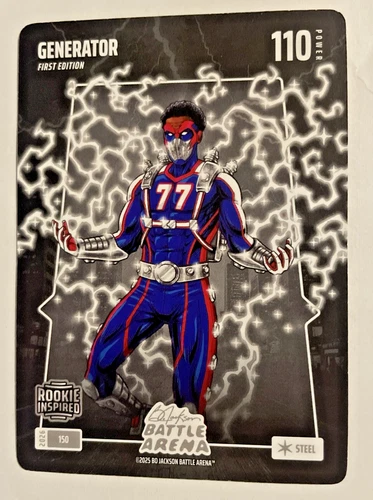 V.J. Edgecombe 2026 Bo Jackson Battle Arena Generator Steel Rookie Inspired Card