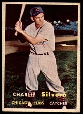 1957 Topps #255 Charlie Silvera Excellent+ Cubs              ID:183818