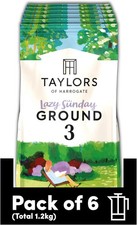 Taylors of Harrogate Lazy Sunday Ground Coffee 200g Pack of 6 Total 1.2kg