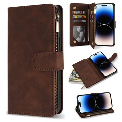 for iPhone 14 Max Case Wallet with [RFID Blocking] Card Slot Soft PU Leather ...