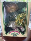 Vtg Cabbage Patch Kids Doll Blond Hair Blue Eyes Cheerleading Outfit 1985 READ
