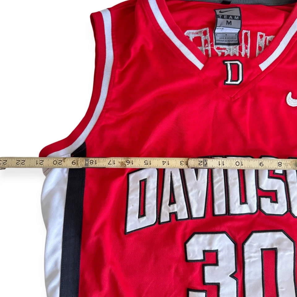 Nike Team Stephen Curry Jersey #30 Davidson Wildcats Red Medium NCAA Basketball - Image 4 of 4