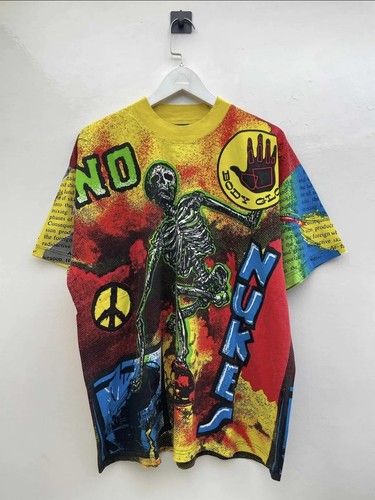 Body Glove T Shirt No Nukes Will Smith AOP Fresh Prince 1988 Size Large