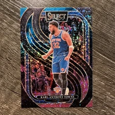 Karl-Anthony Towns 2024-25 Panini Select #114 Cosmic Prizm Knicks SSP