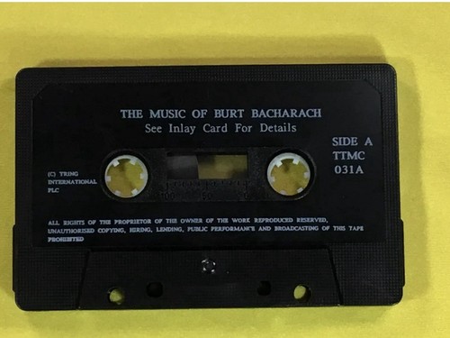 The Music of Burt Bacharach Cassette Tapes Set 2 Volumes Used - Picture 9 of 9
