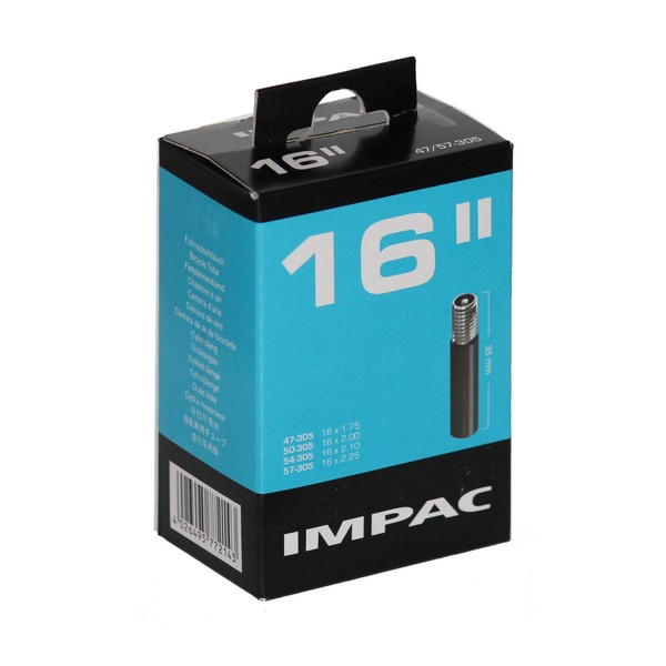 "Impac Fahrrad Schlauch 16\" Autoventil Schrader AV 16X1.75/2.25 47/57-305"-image