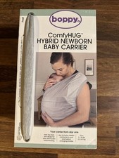 Boppy ComfyHUG Hybrid Black Botanic Newborn Carrier - 5-20 lbs Gray