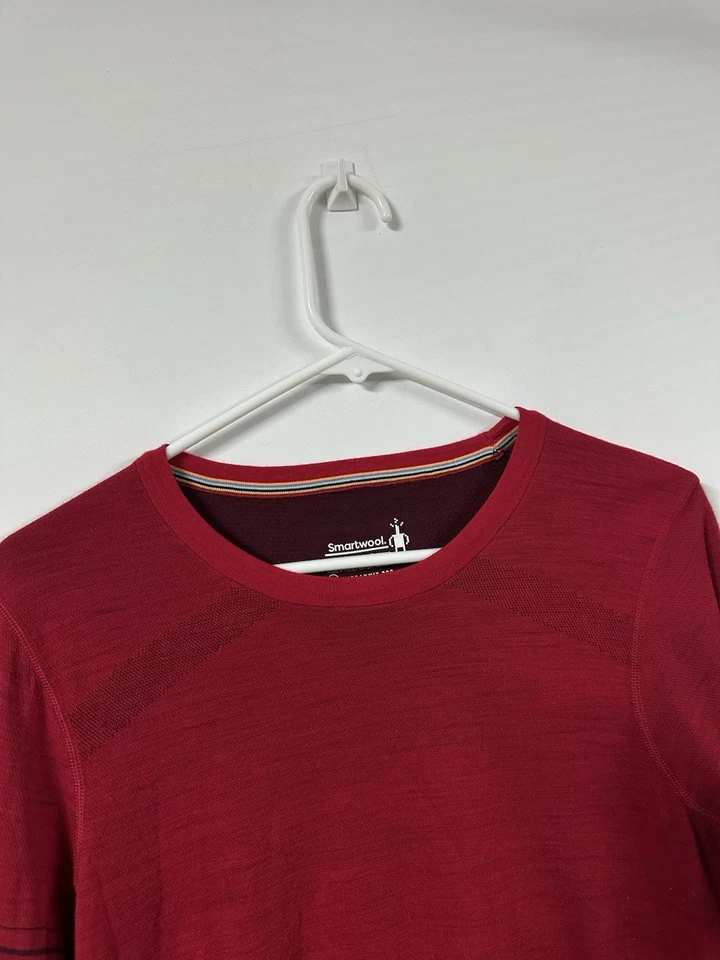 Top SmartWool Lana Merino Intraknit 200 Capa Base Mujer Manga Larga XL Rojo Foto 2 de 4