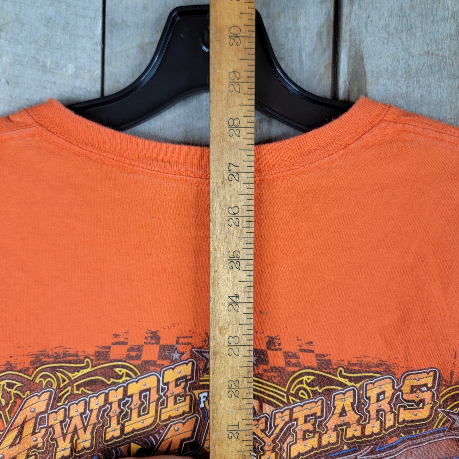 World of Outlaws Shirt Medium 40 Years 1978–2018 Sprint Car Racing Orange Tee