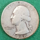 1946 Silver Washington Quarter - Philadelphia Mint